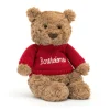 Bartholomew Bear with Personalised Red Jumper