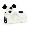 Bashful Black & Cream Puppy Blankie