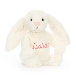 Bashful Cream Bunny with Personalised Cream Jumper