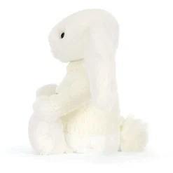 Bashful Luxe Bunny Luna with Personalised Cream Jumper