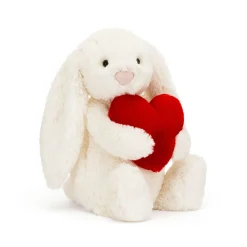 Bashful Red Love Heart Bunny