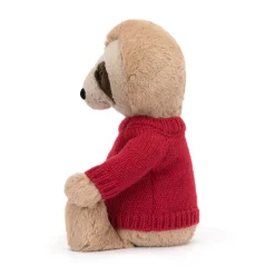 Bashful Sloth with Personalised Red Jumper