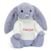 Bashful Viola Bunny with Personalised Cream Jumper