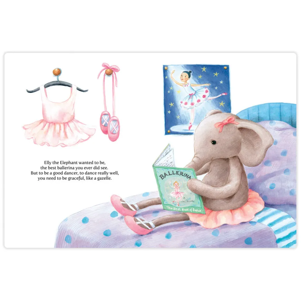 Elly Ballerina Book and Dancing Darcey Elephant