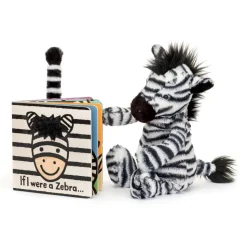 If I Were A Zebra Board Book and Bashful Zebra Medium