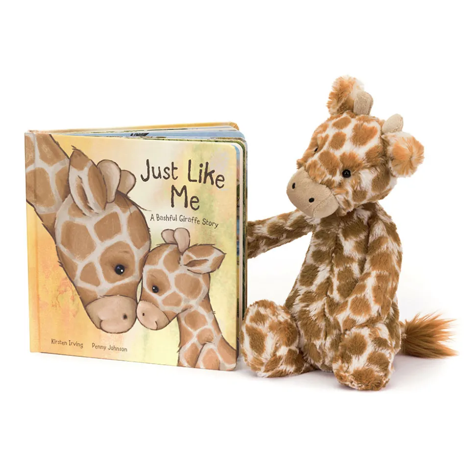 Just Like Me Book and Bashful Giraffe Medium