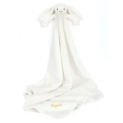 Personalised Bashful Luxe Bunny Luna Blankie