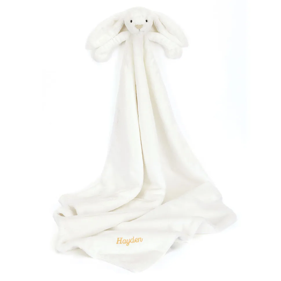 Personalised Bashful Luxe Bunny Luna Blankie