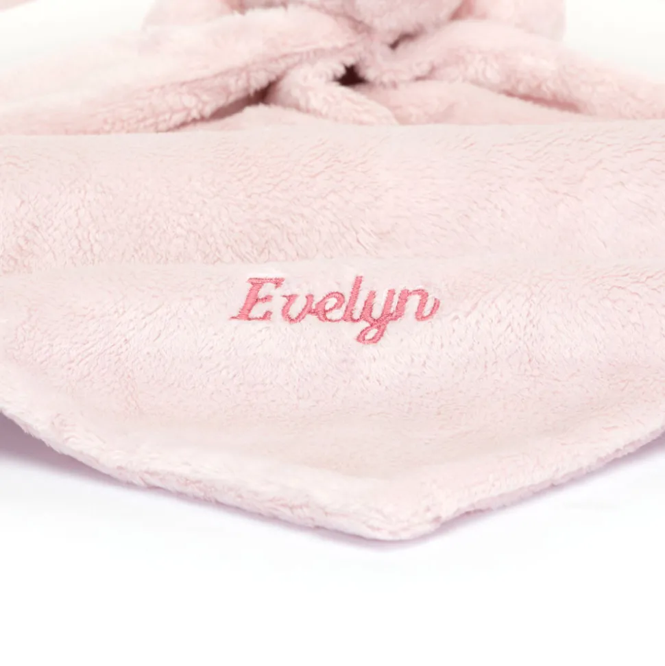 Personalised Bashful Pink Bunny Soother