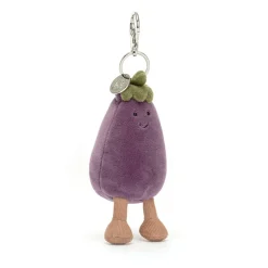 Vivacious Vegetable Aubergine Bag Charm