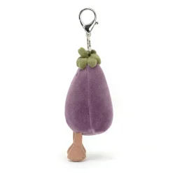 Vivacious Vegetable Aubergine Bag Charm